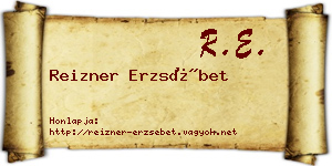 Reizner Erzsébet névjegykártya