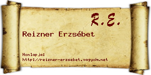 Reizner Erzsébet névjegykártya